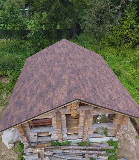 Битумная черепица, Серия Premium, Коллекция Цюрих, Цвет Кофе - 51