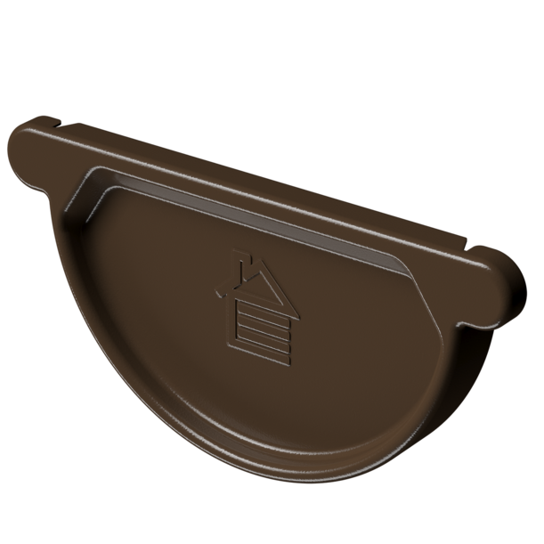 Заглушка желоба Stal Premium, каштан - 1